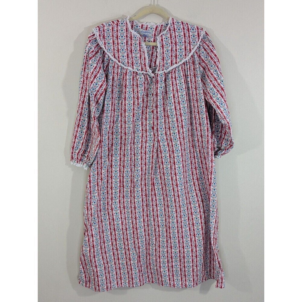 Lanz of Salzburg Dress Womens Small Floral Vintage Lace Nightgown Cottagecore - Picture 1 of 8